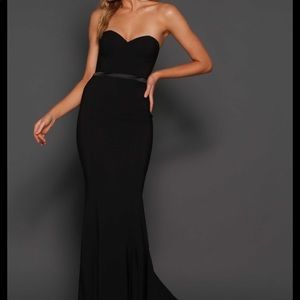 Black dress by Australian designer Elle Zeitoune.